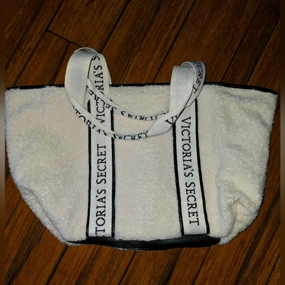 Victoria's Secret Cream and Black Tote - Picture 1 of 1